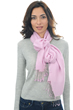 Cashmere & Silk accessories shawls platine pink lavender 201 cm x 71 cm